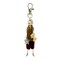 Wrapables Hanging Fashionista Doll Keychain, Crystal Rhinestone Keyring Bag Charm, Chic Pants